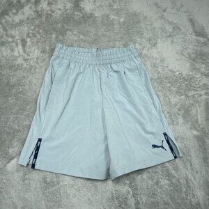Puma Mens Athletic Shorts Small Light Gray Lightweight Elastic Waist a0177